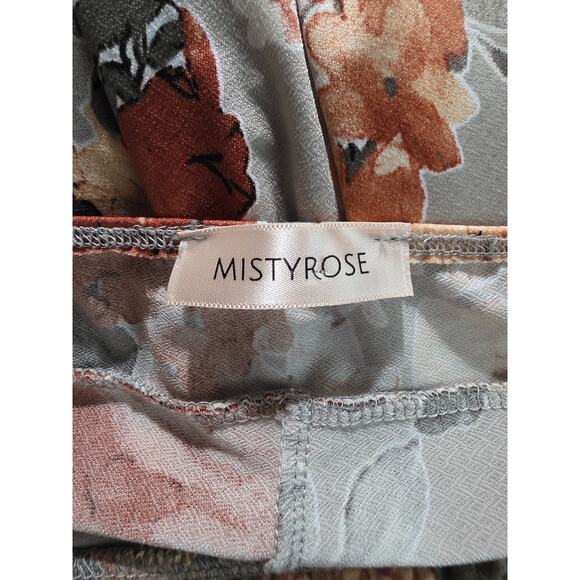 MISTY ROSE Taupe-Brown Silky Touch Criss-Cross Open Back Jumpsuit - Picture 4 of 4